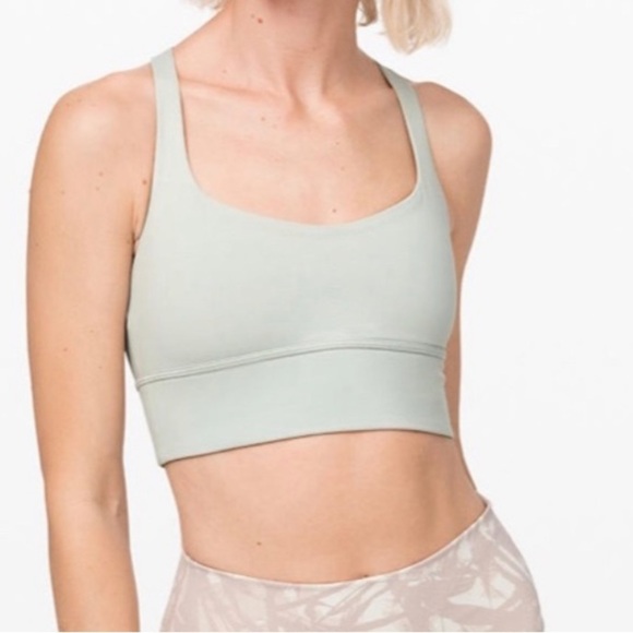 Lululemon Free to Be Bra Wild Long Line Jade Grey (7) - Picture 11 of 16